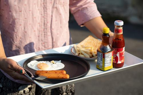 Jídlo v vily nebo okolí