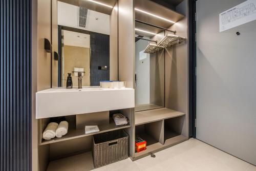 Ένα μπάνιο στο Atour Light Hotel Guangzhou Haizhu Nanxi Subway Station