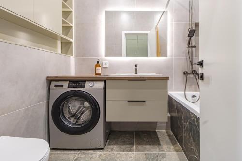 Ένα μπάνιο στο Apartments