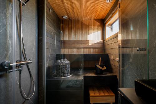 Koupelna v ubytování Aurora Paradise Levi Iglu