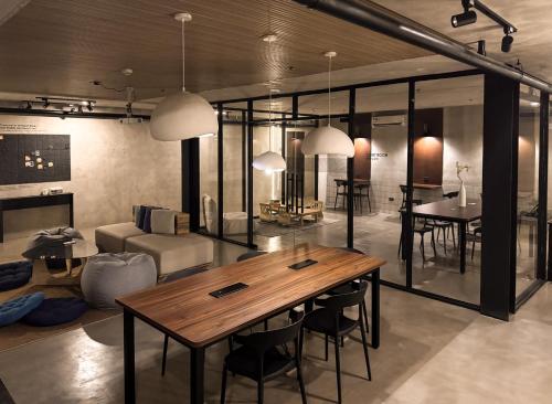 Posezení v ubytování Yamato Hostel