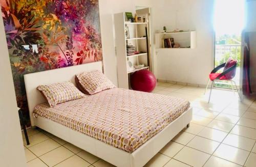 Postel nebo postele na pokoji v ubytování Appartement spacieux