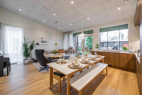 Χώρος καθιστικού στο Villa Memory-Aurora view bath-Sauna-Lapland-Santa