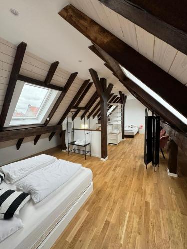 Postel nebo postele na pokoji v ubytování F4 - 2 Zimmer-Wohnung