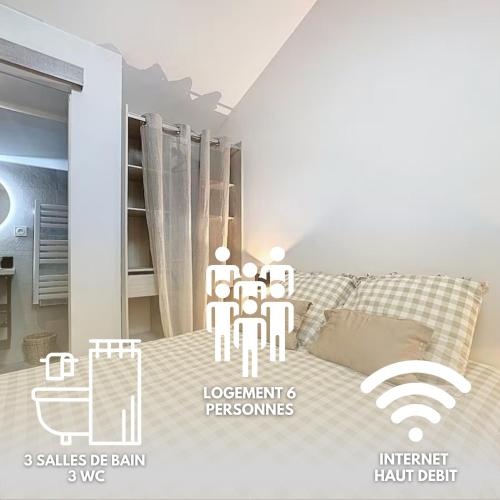Les Vignes 3 Chambres avec Salle de bain privative