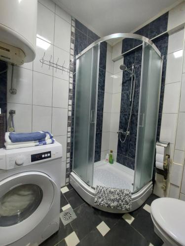 Koupelna v ubytování Apartment Sun