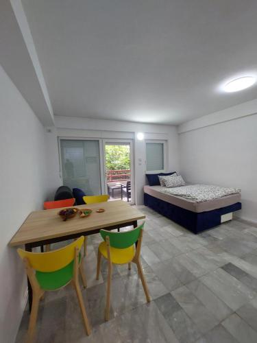 Postel nebo postele na pokoji v ubytování Apartment Sun