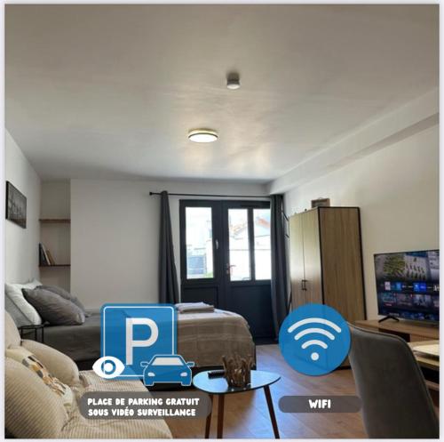 logement 5 parking gratuit