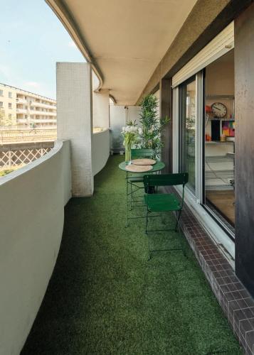 Terrasse, appartement rénové dans le 15e arr