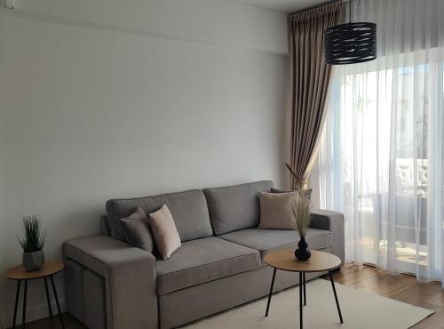 Ein Sitzbereich in der Unterkunft Vista De Mar