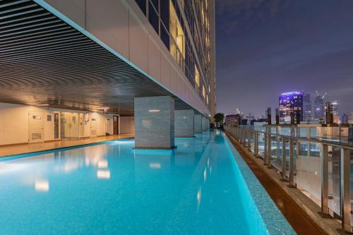 Bazén v ubytování The canaan villa jimbaran-ocean view nebo v jeho okolí