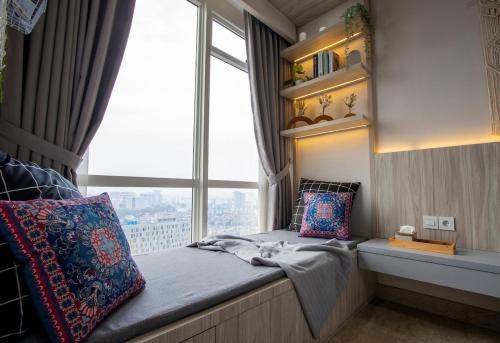 Postel nebo postele na pokoji v ubytování The canaan villa jimbaran-ocean view