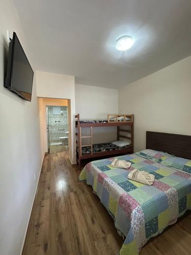 Postel nebo postele na pokoji v ubytování Pousada Amendoeira