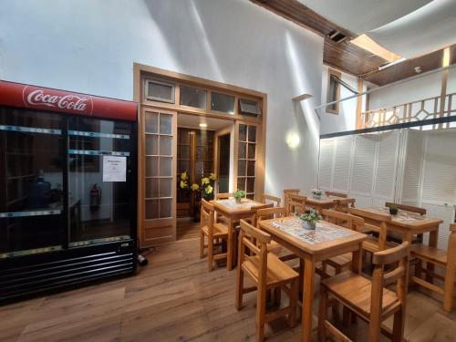 Χώρος καθιστικού στο Maravilloso hostal república