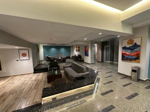 Χώρος καθιστικού στο Mirage Taiaa Hotel Apartments