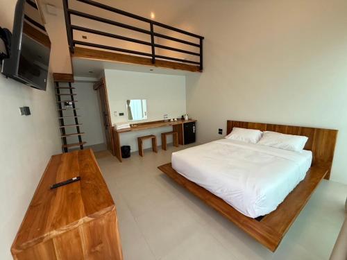 Postel nebo postele na pokoji v ubytování Heaven space resort