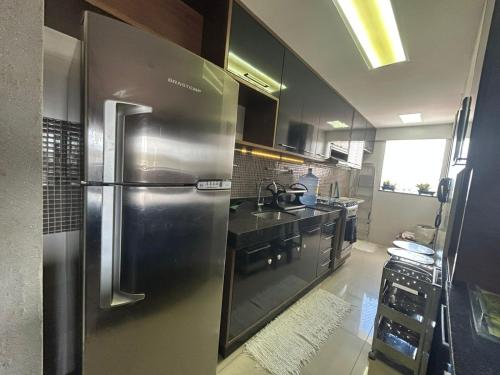 Kuchyň nebo kuchyňský kout v ubytování Apartamento mobiliado com excelente localização em Maceió