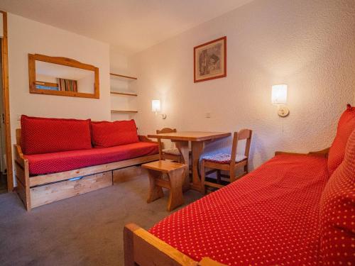 Χώρος καθιστικού στο Studio skis aux pieds pour 2 pers, Valmorel - FR-1-356-548