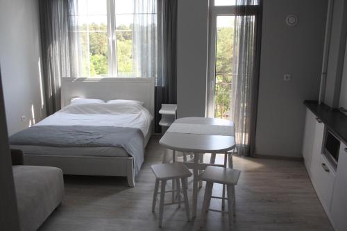 Llit o llits en una habitació de Apartment Svetlogorsk