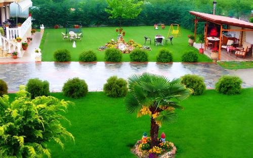 Zahrada ubytování Relax pozar