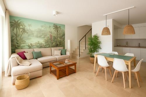 Χώρος καθιστικού στο Oceanview Villa Gaviota