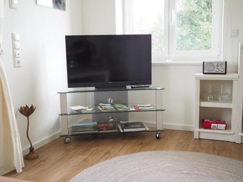 TV a/nebo společenská místnost v ubytování Ferienwohnung Muskan