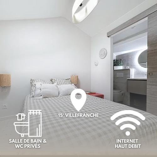 Saint-Amour - Anse Centre - Chambre et Salle de bain WC privée - Cuisine partagée