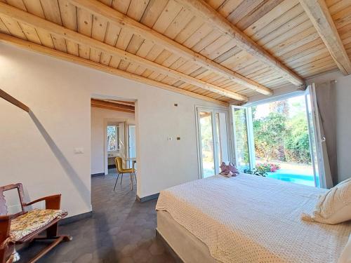 Postel nebo postele na pokoji v ubytování Ilice tiny house