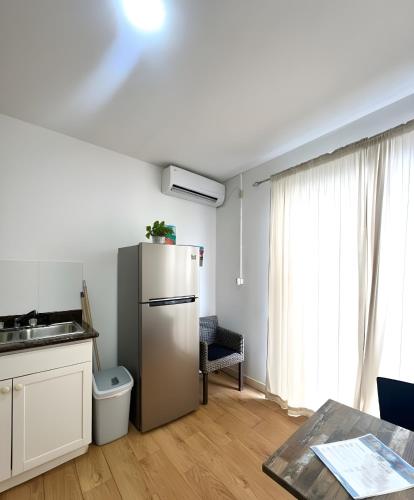 Kuchyň nebo kuchyňský kout v ubytování Dushi Apartments