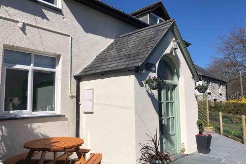 Bygningen som feriehuset ligger i