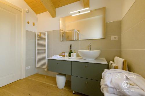 Koupelna v ubytování B&B La Coccola