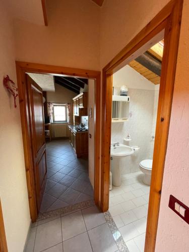 Koupelna v ubytování La mansarda di Cerise