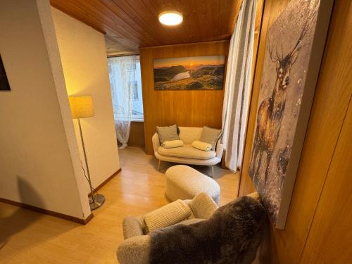 Khu vực ghế ngồi tại Blue Sky Apartments