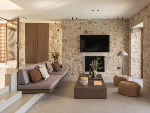 Χώρος καθιστικού στο Terra Maina Villa