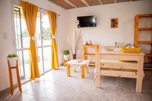 Télévision ou salle de divertissement dans l'établissement Aires de Paz