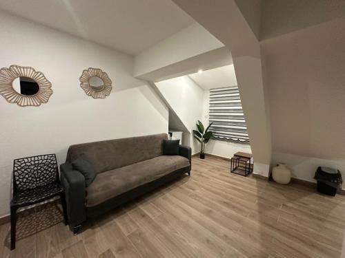 Χώρος καθιστικού στο Appartement Douceur