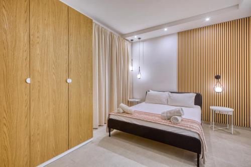 Katil atau katil-katil dalam bilik di Charming Sliema Sea Escape