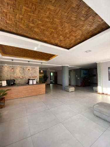 Лобби или стойка регистрации в Varandas ao Mar apartamento 216 Praia Grande