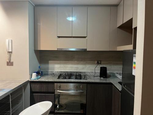 Η κουζίνα ή μικρή κουζίνα στο Quillota, Departamento Full Equipado