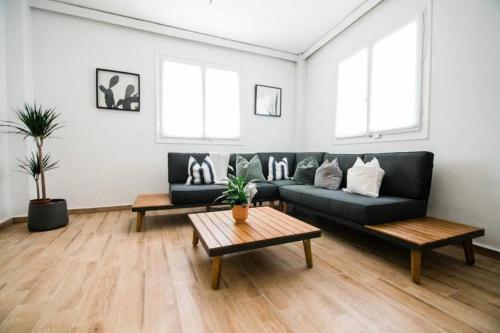 Quiet room, hall, shared bathroom and kitchen