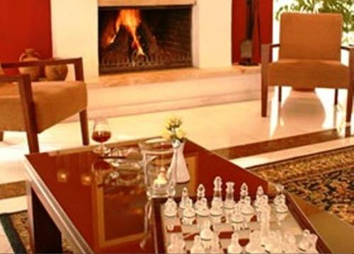 Ruang duduk di Kornilios Istron Hotel