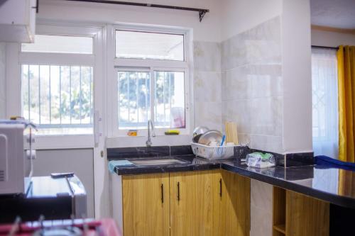 Köök või kööginurk majutusasutuses One bedroom Apartments in Meru county near Meru Town