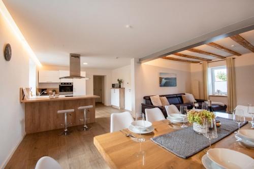 Kuchyň nebo kuchyňský kout v ubytování Ferienhaus Traumzeit