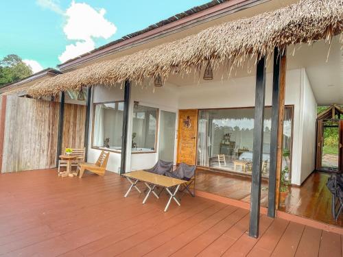 Balkón nebo terasa v ubytování Gobgab Station room1