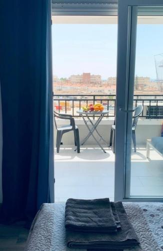 Studio with terrace and pool