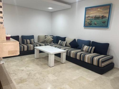 Χώρος καθιστικού στο Beach appartement
