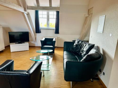 TV a/nebo společenská místnost v ubytování Apartmenthouse Singen