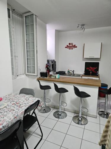 Posezení v ubytování Appartement -T3 de standing