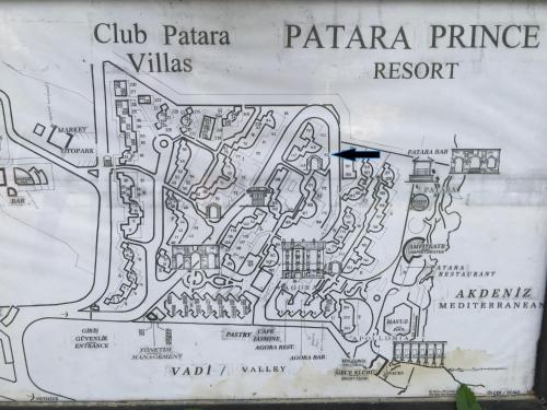 カルカンにあるClub Patara Villas 150の宮殿の地図