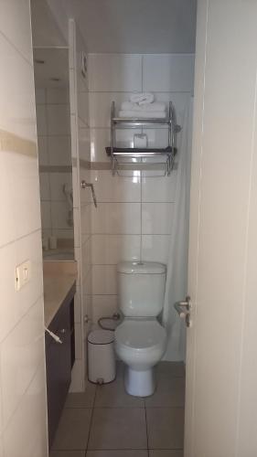 Koupelna v ubytování Apart Ingal